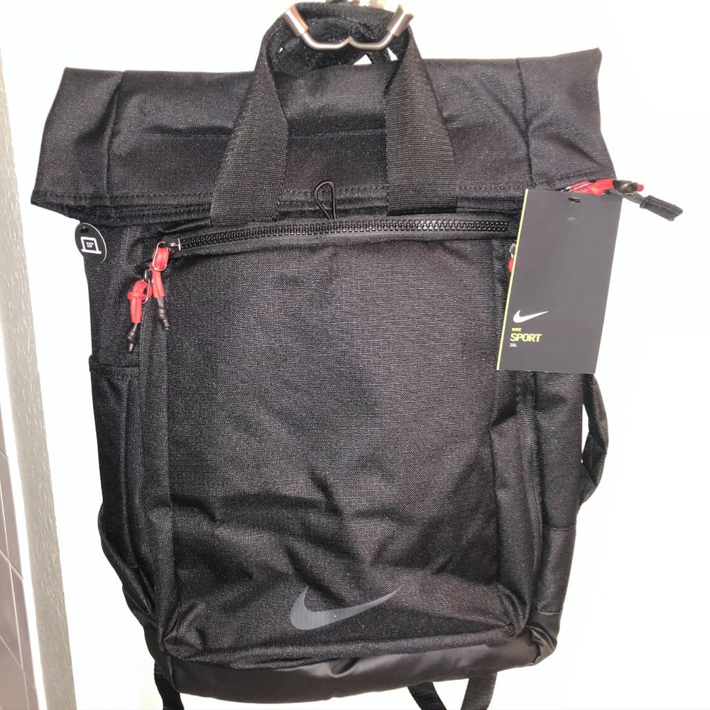NEW NIKE SPORT BACKPACK BLACK/ANTHRACITE - Picture 6 of 13